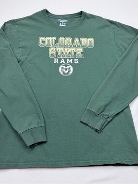 Champion Colorado State Rams Dark Green Long Sleeve Pullover
